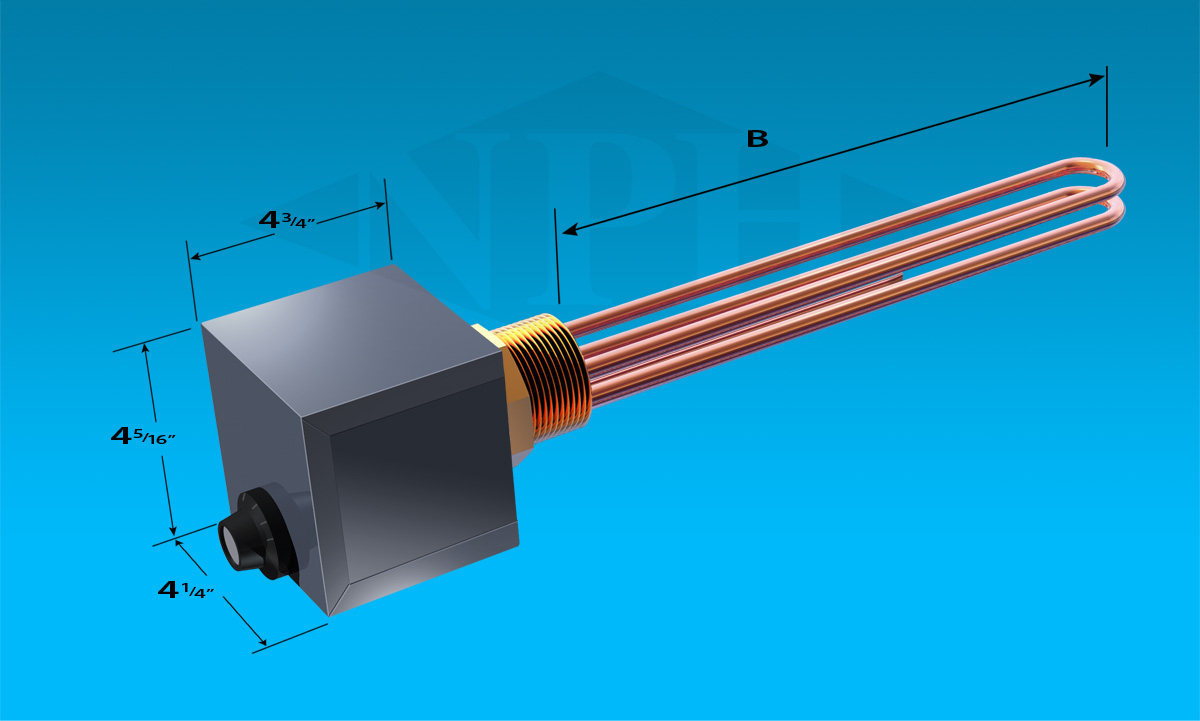 NEMA 1 - 2 NPT-General purpose Enclosue -2 Elements-With Thermostat